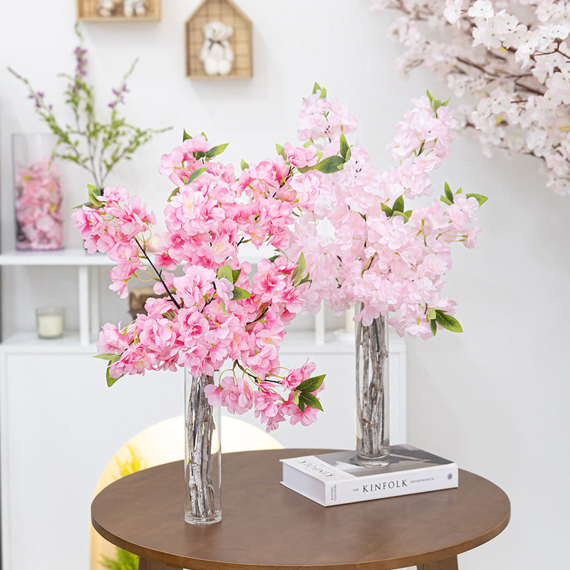 리얼핑크벚꽃화병set 60cm (DIY)플라워트리